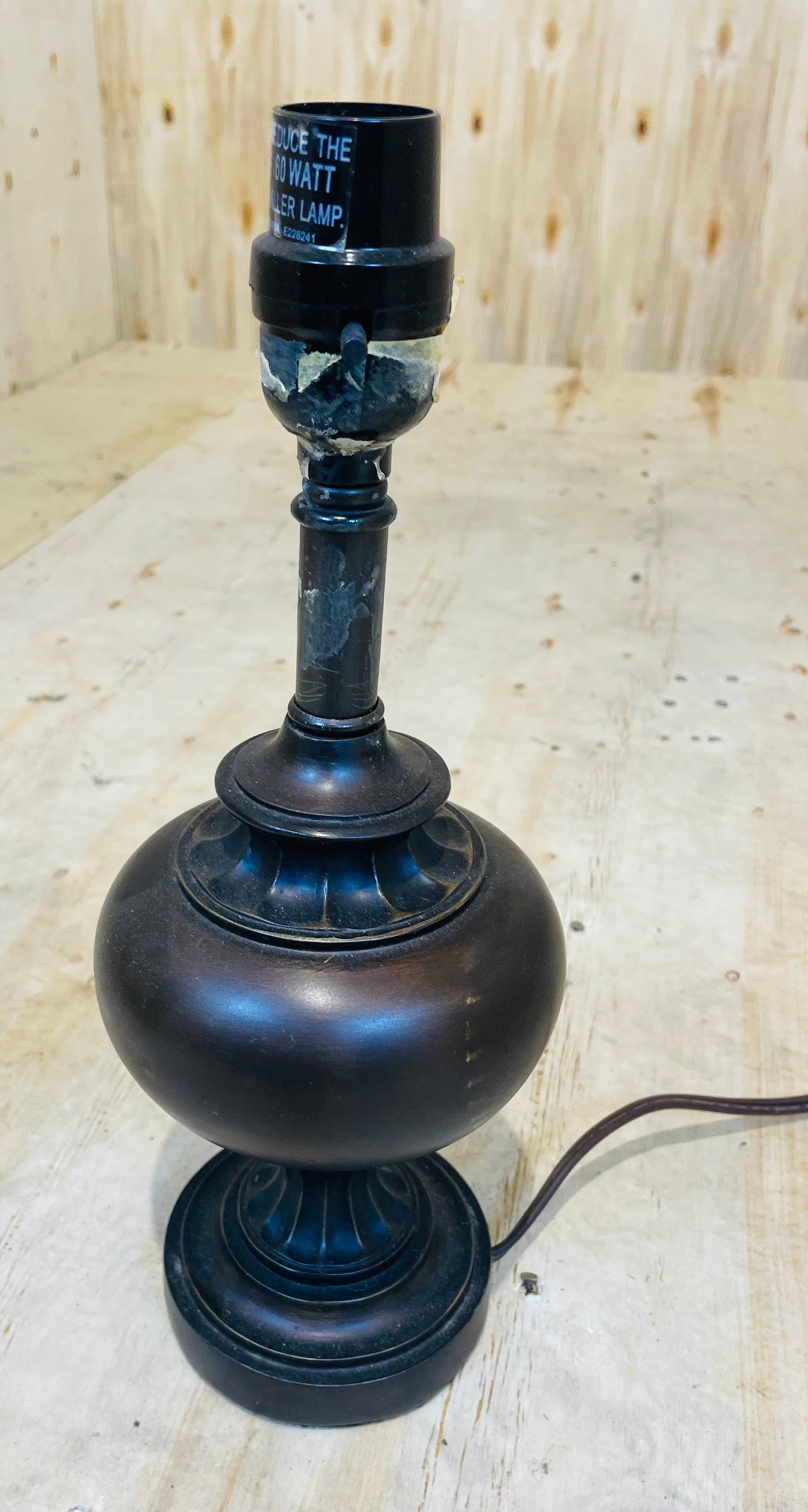 Traditional Dark Bronze Table Lamp Base
