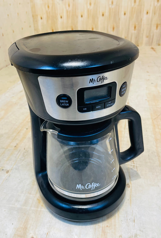 Mr. Coffee Programmable Drip Coffee Maker with Glass Carafe