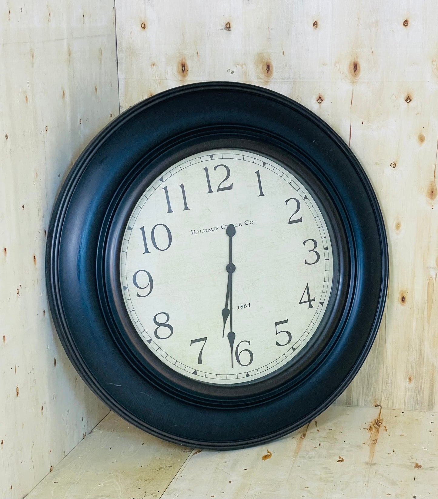 Baldauf Clock Co. Vintage-Style Round Wall Clock