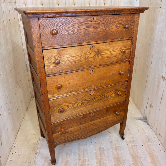 Antique Solid Wood Chest of Drawers