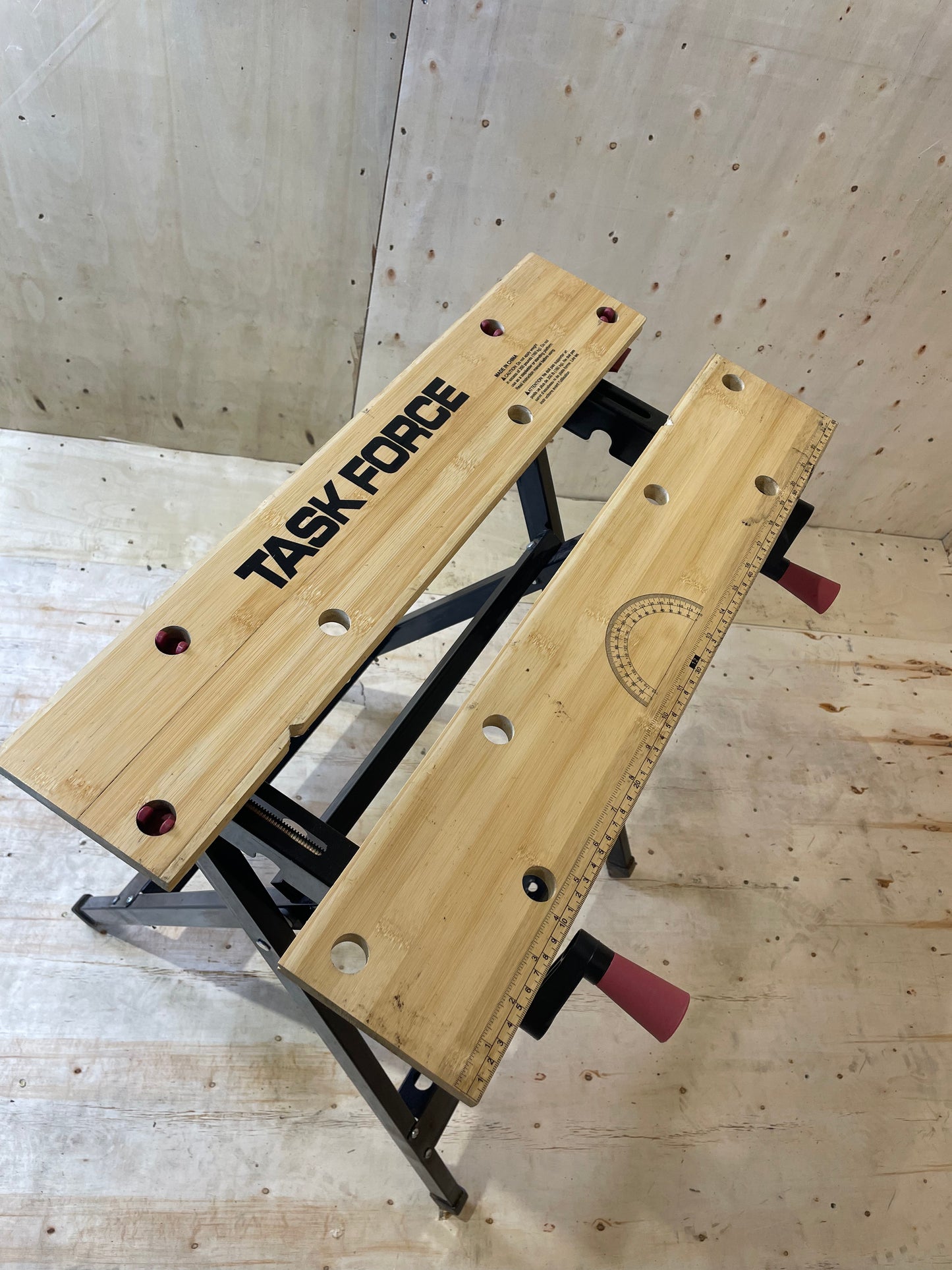 Task Force Folding Workbench / Portable Sawhorse Table
